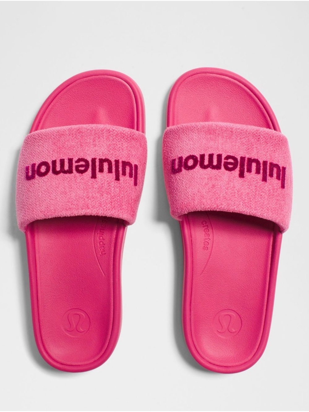 Lululemon Women Restfeel Slide Terry color Raspberry Coulis size 8 NIB
